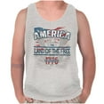 thumbnail image 1 of United States of America Motto Plus Size Graphic Tank Top Brisco Brands 2X, 1 of 6