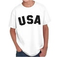 thumbnail image 1 of United States of America USA Patriot Crewneck T Shirts Boy Girl Teen Brisco Brands S, 1 of 6