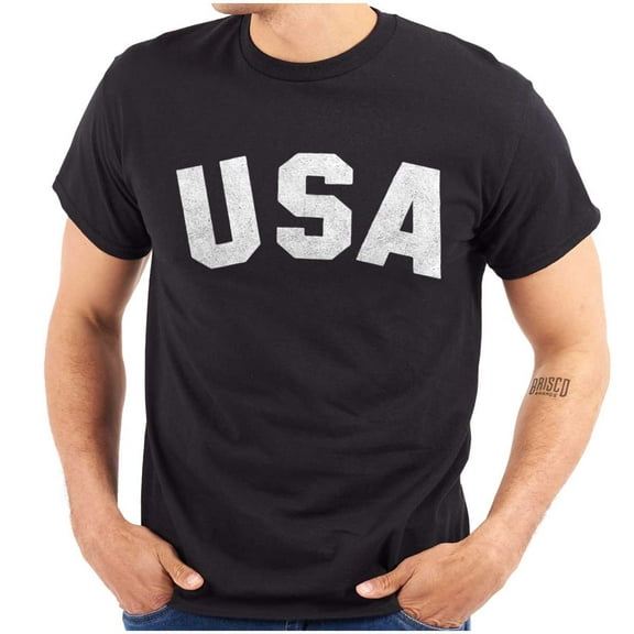 United States of America USA Patriot Men's Graphic T Shirt Tees Brisco Brands L
