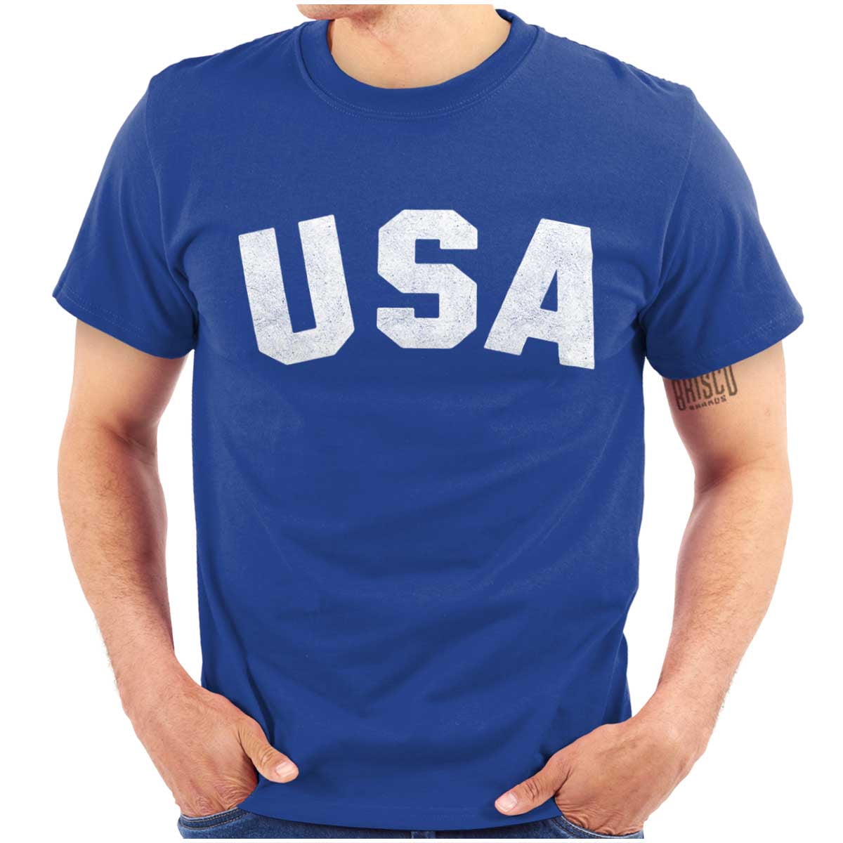 United States of America USA Patriot Men's Graphic T Shirt Tees Brisco ...