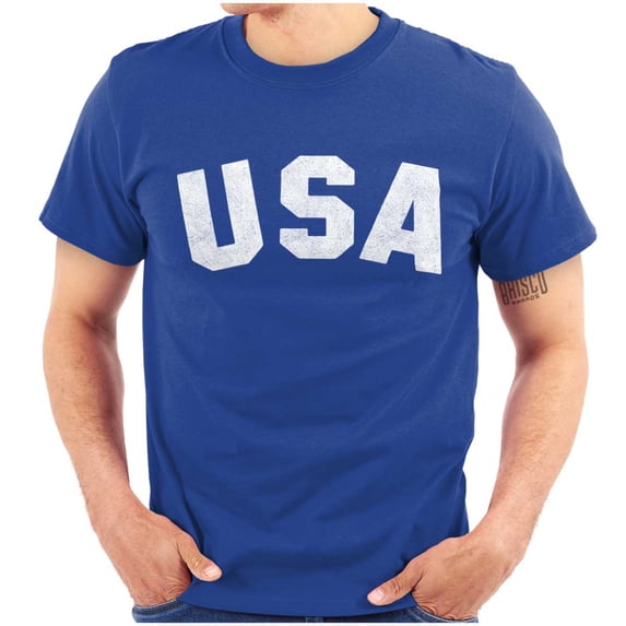 United States of America USA Patriot Men's Graphic T Shirt Tees Brisco Brands S