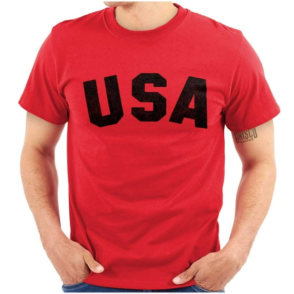 United States of America USA Patriot Men's Graphic T Shirt Tees Brisco Brands X