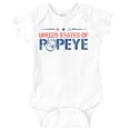 thumbnail image 1 of United States of Popeye Iconic USA Romper Boys or Girls Infant Baby Brisco Brands 18M, 1 of 7