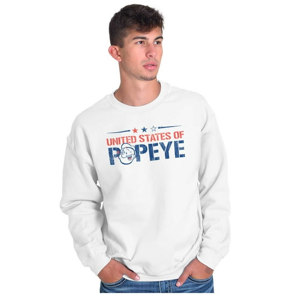 United States of Popeye Iconic USA Sweatshirt for Men or Women Brisco Brands S