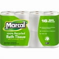 thumbnail image 1 of United Stationers Supply B240985 100 Percent Premium Recycled 2-Ply Toilet Tissue - MRC1646616PK - White - 16 Rolls per Pack, 1 of 1