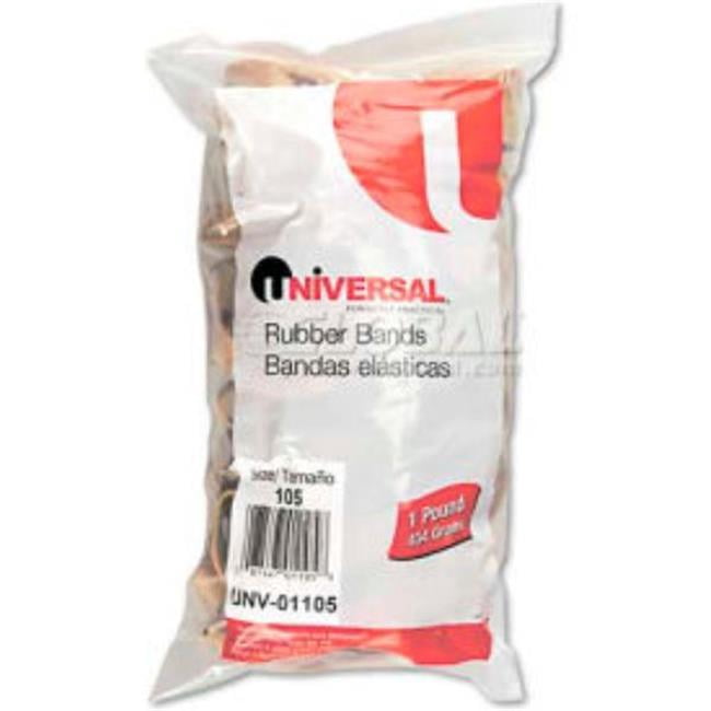 United Stationers Supply B1449692 105.5 x 0.625 x 55 in. Rubber Bands, White - 1 lbs Pack