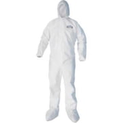 United Stationers Supply KleenGuard A40 Liquid & Particle Protection Coverall - White - 3XL - Case of 25