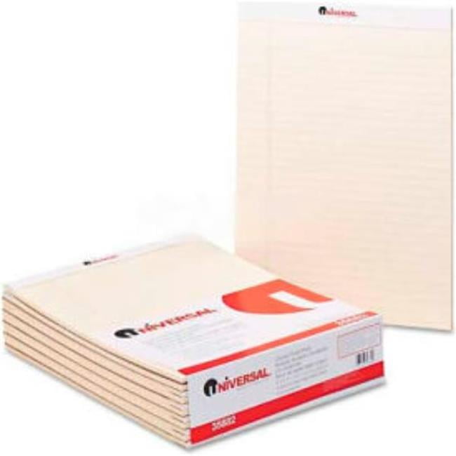 United Stationers Supply B1428510 Universal Colored Perforated Note Pads - 8.5 x 11 in. - Ivory - 50 Sheet - Pack of 12