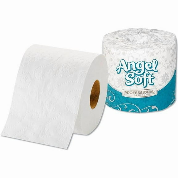 United Stationers Supply B567141 White Angel Soft 2-Ply Premium Bath Tissue - 450 Sheets per Roll, 40 Rolls per Case