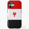 thumbnail image 1 of United Trident Red White Black iPhone Case 11 through 17 Pro Max, 1 of 2