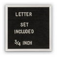 thumbnail image 1 of United Visual Products UV1010A Black Felt Letter Board 10' x 10' with Aluminum Frame and Letter Set, 1 of 1
