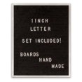 thumbnail image 1 of United Visual Products UV1620A 16' x 20' Black Felt Letter Board with Sliver Aluminum Frame and White 1' Letter Set, 1 of 1