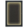 thumbnail image 1 of United Visual Products UV315I-BLACK-BLACK 24 x 36 in. Single Door Traditional Indoor Illuminated Enclosed Corkboard with Black Fabric Backing Board & Black Anodized Aluminum Frame, 1 of 1