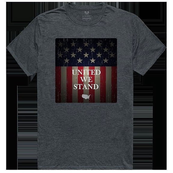 United We Relaxed Graphic Tee Shirt, Heather Charcoal - Small