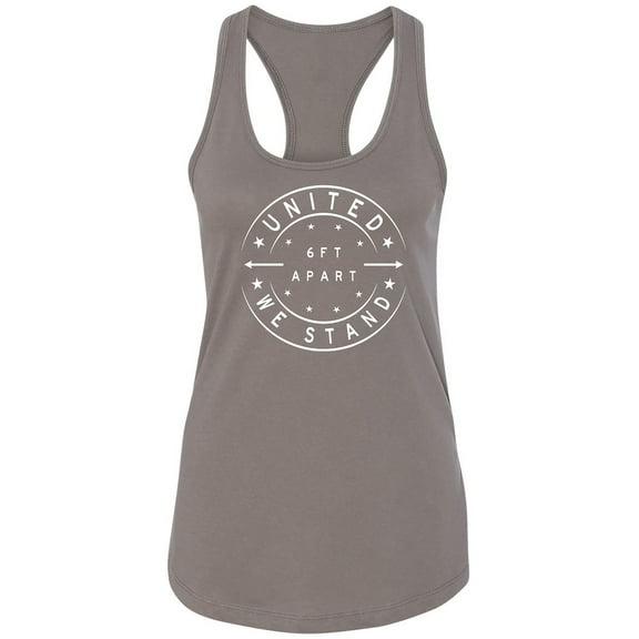 United We Stand - 6 ft Apart Racerback Tank