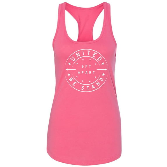 United We Stand - 6 ft Apart Racerback Tank