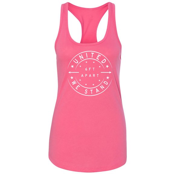 United We Stand - 6 ft Apart Racerback Tank