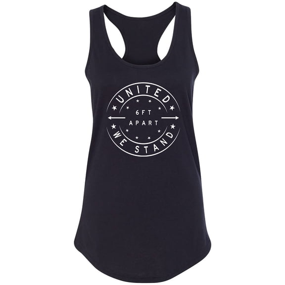 United We Stand - 6 ft Apart Racerback Tank