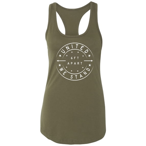 United We Stand - 6 ft Apart Racerback Tank