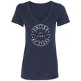 thumbnail image 1 of United We Stand - 6 ft Apart Womens V-Neck Tee, 1 of 2