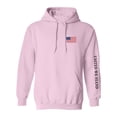 thumbnail image 1 of United We Stand Black Ink Sleeve Print Adult Hooded Sweatshirt, 1 of 3