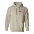 thumbnail image 1 of United We Stand Black Ink Sleeve Print Adult Hooded Sweatshirt, 1 of 3