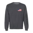 thumbnail image 1 of United We Stand Black Ink Sleeve Print Crewneck Sweatshirt, 1 of 3