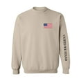 thumbnail image 1 of United We Stand Black Ink Sleeve Print Crewneck Sweatshirt, 1 of 3