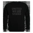 thumbnail image 1 of United We Stand Graphic Crew Neck Sweatshirt, Black - 2X, 1 of 1