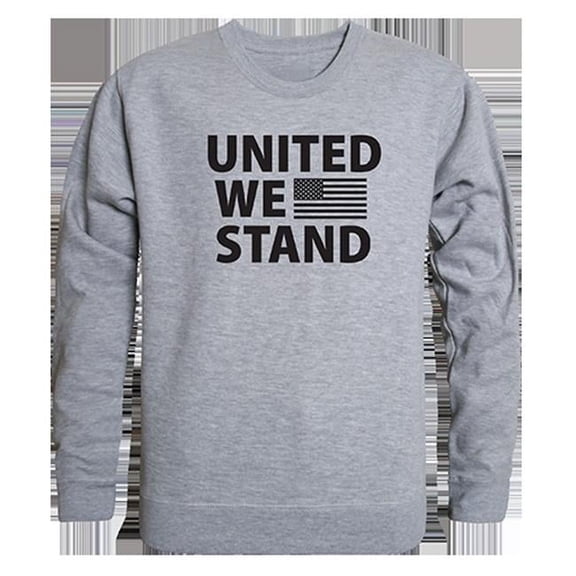 United We Stand Graphic Crewneck Sweatshirt, Heather Grey - Extra Large