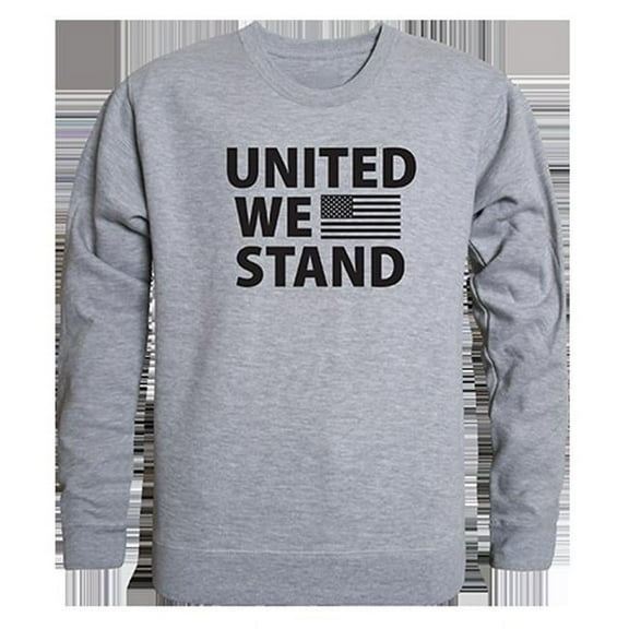 United We Stand Graphic Crewneck Sweatshirt, Heather Grey - Large