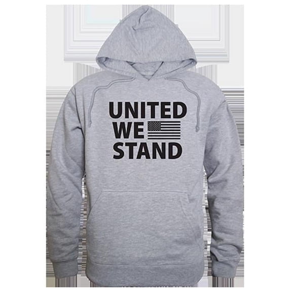 United We Stand Graphic Pullover Sweatshirt, Heather Gray - Medium