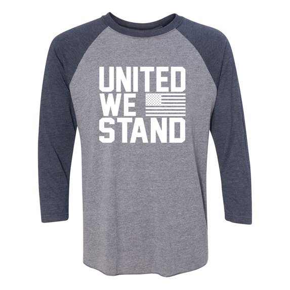 United We Stand Unisex 3/4 Sleeve Baseball Raglan Tee
