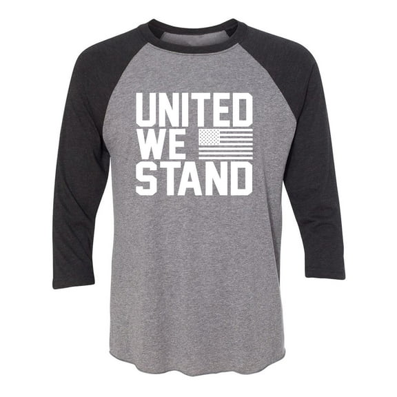 United We Stand Unisex 3/4 Sleeve Baseball Raglan Tee