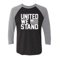 thumbnail image 1 of United We Stand Unisex 3/4 Sleeve Baseball Raglan Tee, 1 of 3