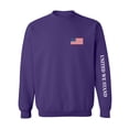 thumbnail image 1 of United We Stand White Sleeve Print Crewneck Sweatshirt, 1 of 3