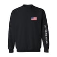 thumbnail image 1 of United We Stand White Sleeve Print Crewneck Sweatshirt, 1 of 3
