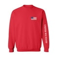 thumbnail image 1 of United We Stand White Sleeve Print Crewneck Sweatshirt, 1 of 3
