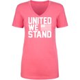 thumbnail image 1 of United We Stand Womens V-Neck T-Shirt, 1 of 2