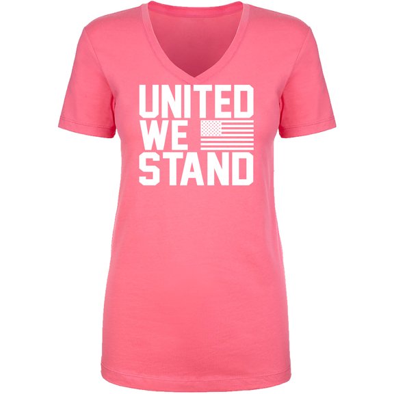 United We Stand Womens V-Neck T-Shirt