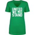 thumbnail image 1 of United We Stand Womens V-Neck T-Shirt, 1 of 2