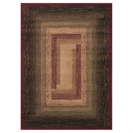 United Weavers Highlands Area Rug 3115 60530 The Maze Red, 2' x 3'