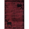 thumbnail image 1 of Woodside Deer Gaze Red Mat Rug, 1 of 3