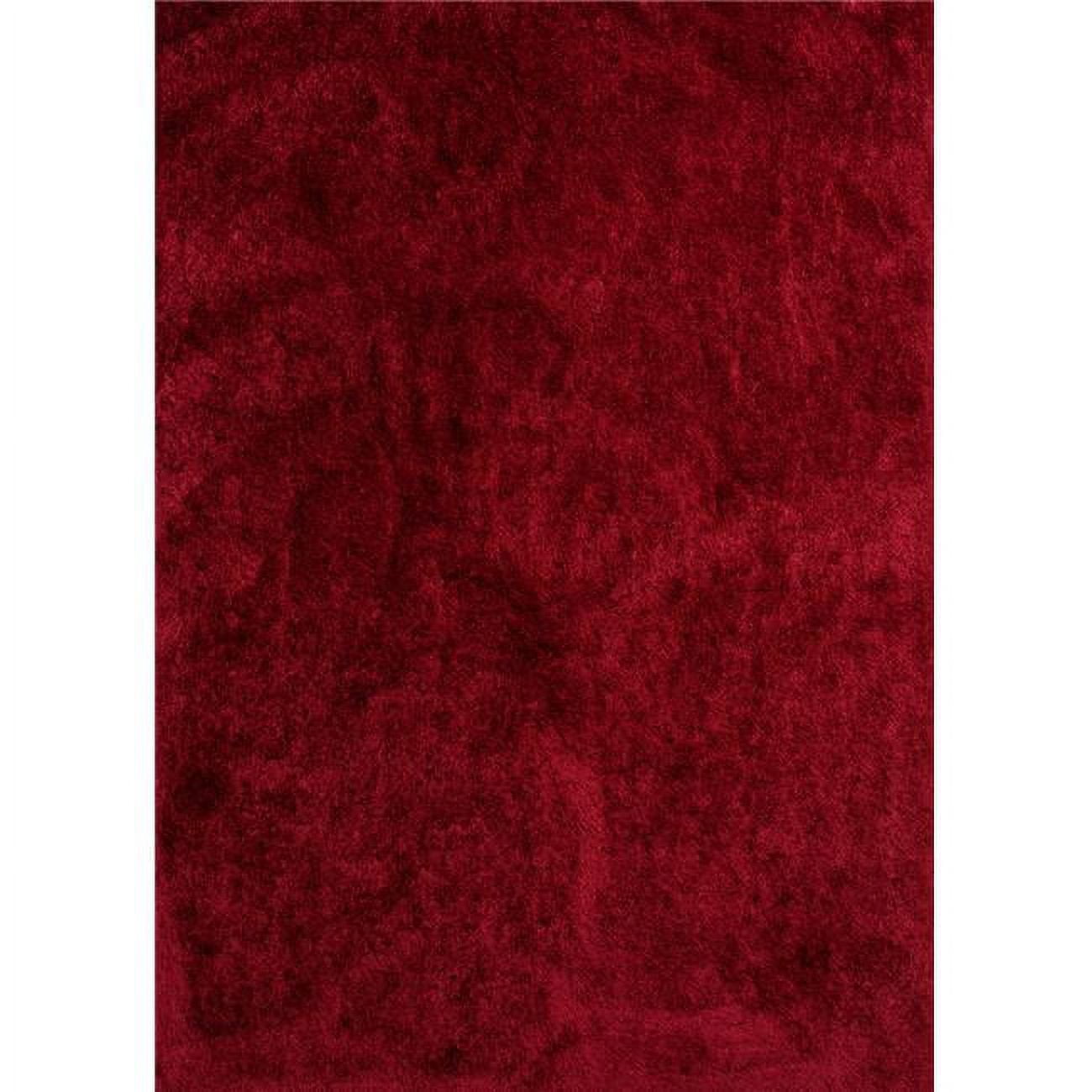 Bliss Creamy Beige Silky Shag Area Rug 5' x 7'