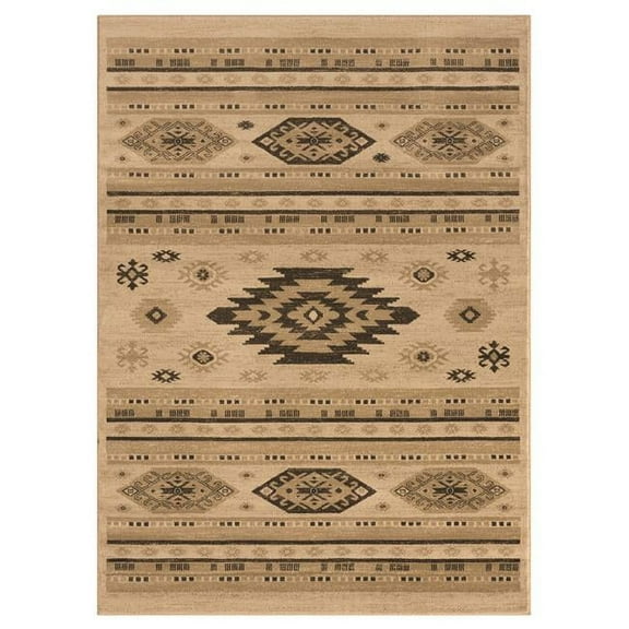 United Weavers 3115 60990 24 1 ft. 10 in. x 3 ft. Highlands Eagle Eye Rectangle Area Rug, Cream