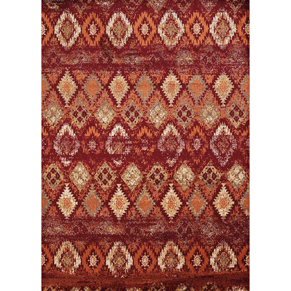 United Weavers Bridges Area Rug 3001-00536 San Paula Crimson 5' 3" x 7' 2" Rectangle