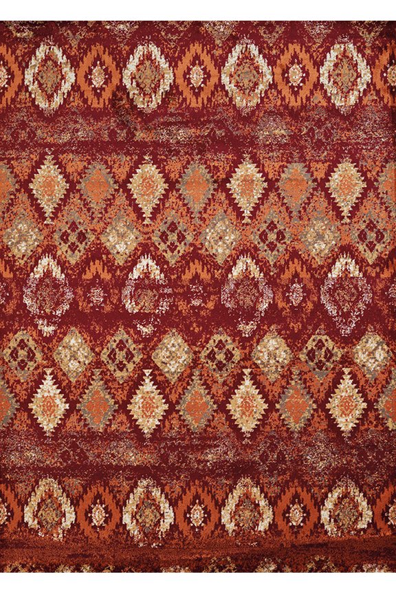United Weavers Bridges Area Rug 3001-00536 San Paula Crimson 5' 3" x 7' 2" Rectangle