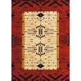 thumbnail image 1 of United Weavers 514 32829 35C 2 ft. 7 in. x 4 ft. 2 in. Designer Contours Made True Arrow Pattern Mat Rug, Terracotta, 1 of 5