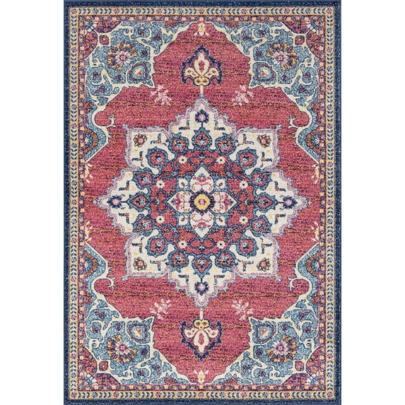 Abigail Valentina Midnight Blue Runner Rug 2'7" x 7'2"