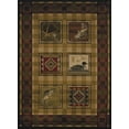 thumbnail image 1 of United Weavers Affinity Area Rug 750-04143 Lodge Stamp Brown 7' 10" x 10' 6" Rectangle, 1 of 5